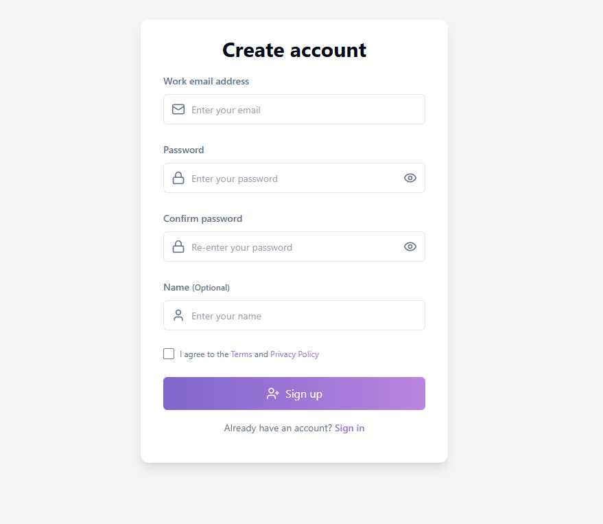 HtmlDrag Registration Page